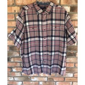 Cremieux Collection Men’s Multicolored Button Down Short Sleeve Shirt    XL